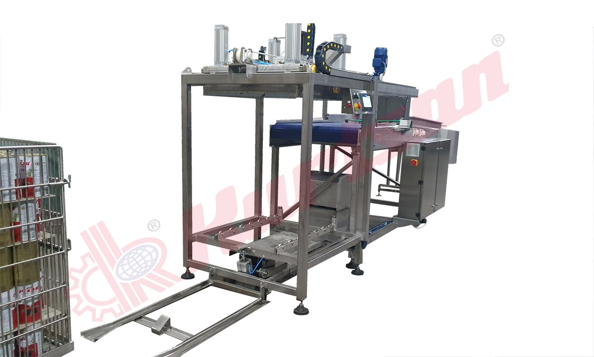 Automatic Retort Basket Unloader
